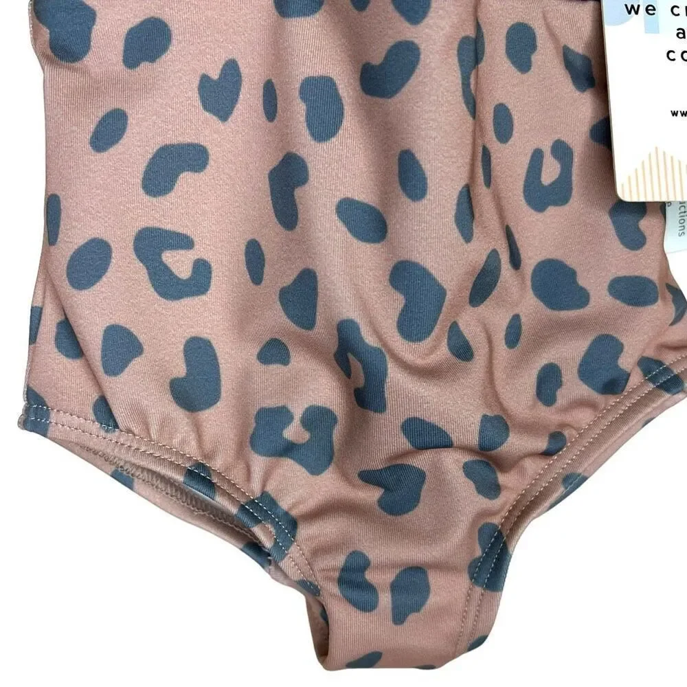 NEW Dot Dot Smile Animal Print One Piece Swim 6-12M